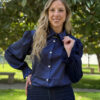 Blusa Olivia azul marino 1 Blusa Olivia Azul Marino