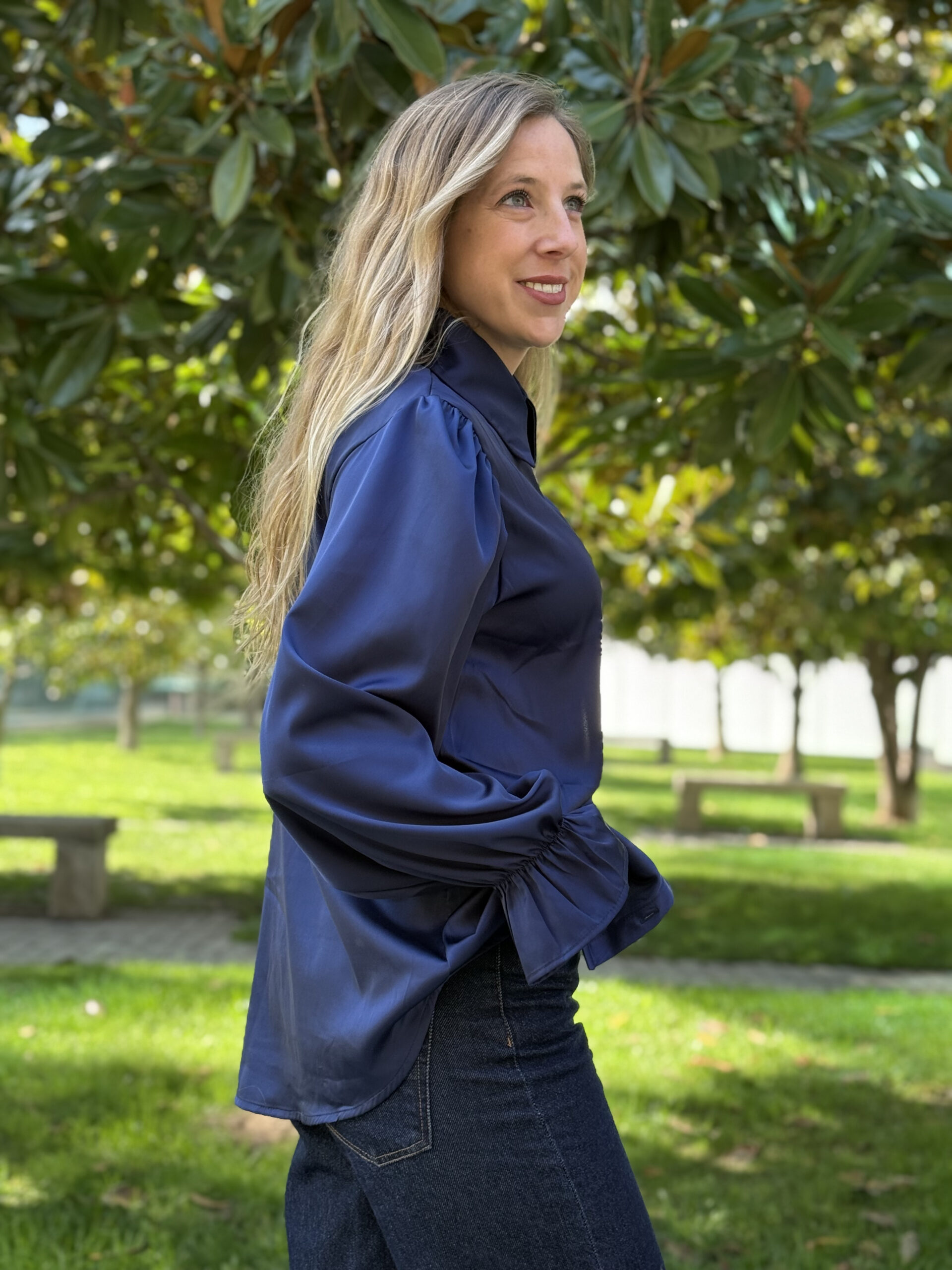 Blusa Olivia azul marino 4 Blusa Olivia Azul Marino