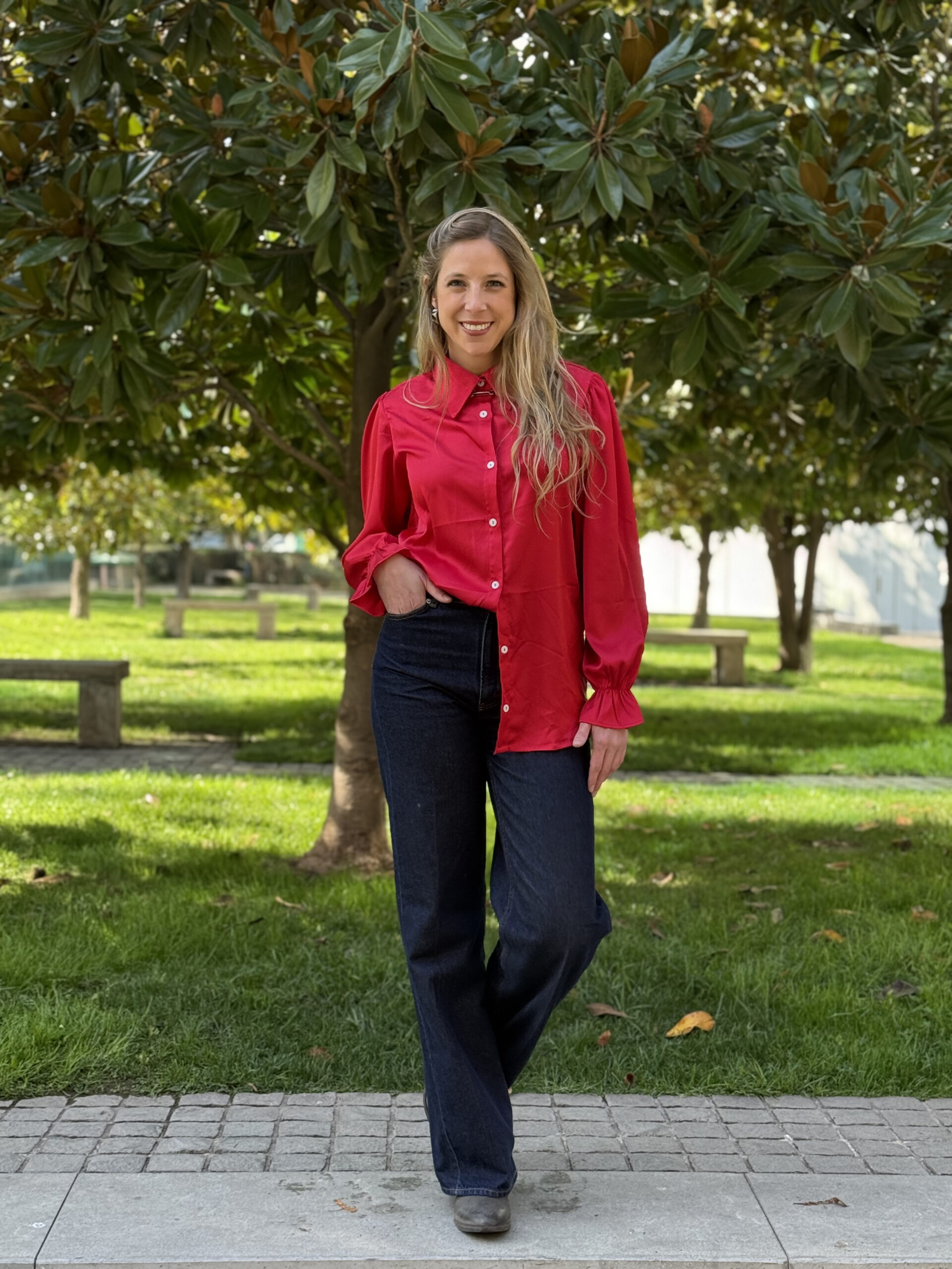 Blusa Olivia roja 4 Blusa Olivia Roja