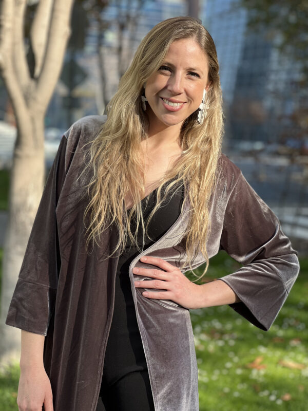 foto 2 Kimono Velvet Gris